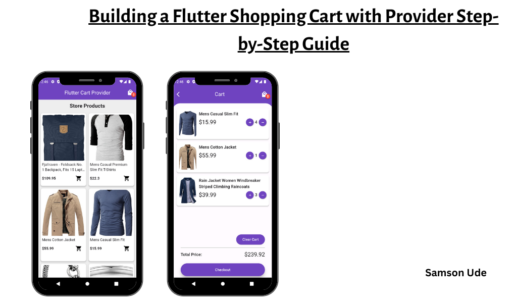 Building a Flutter Shopping Cart with Provider Step-by-Step Guide